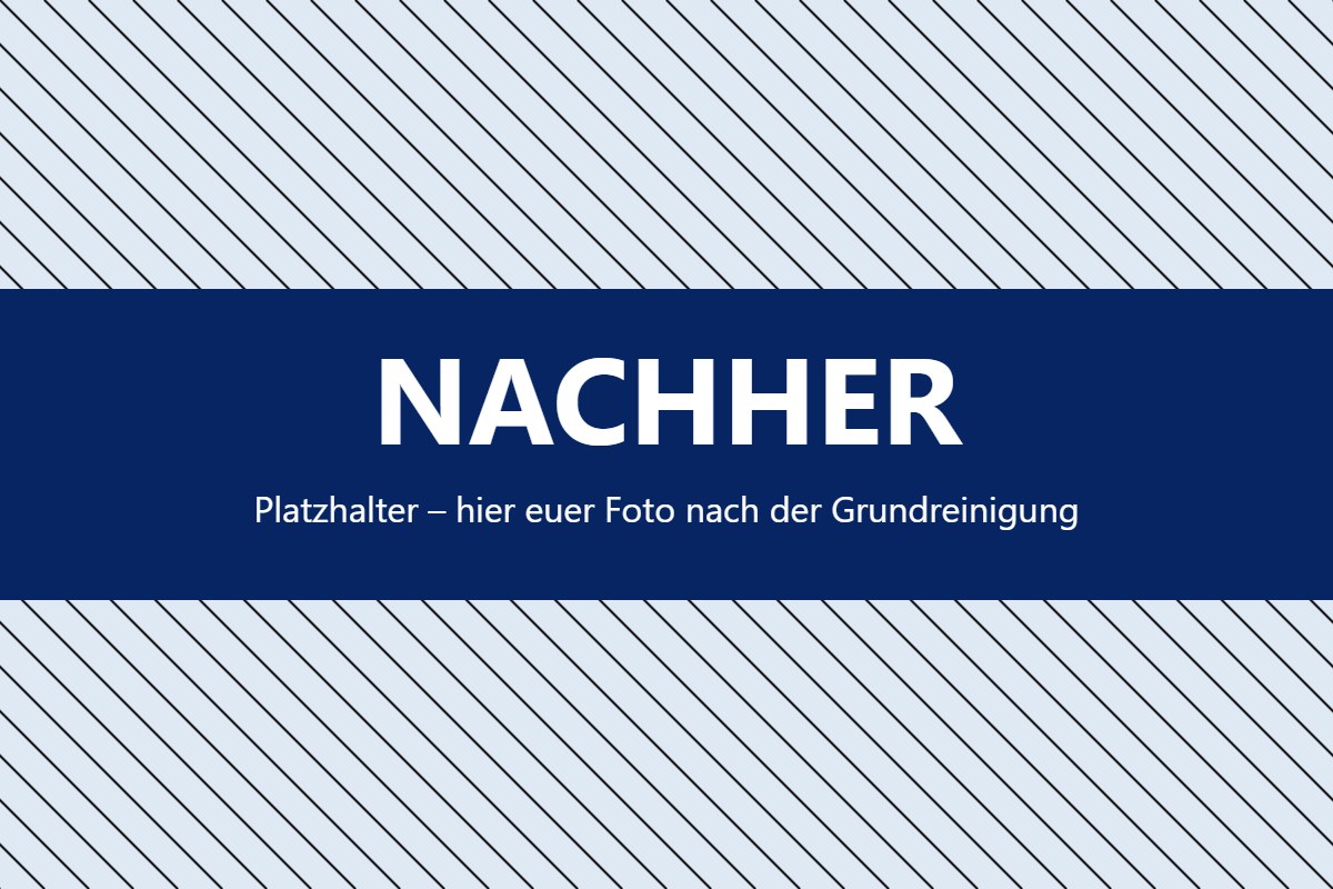 Bodenfläche nach der Grundreinigung durch VITAM
